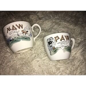 Vintage Eagle stores Paw‎ Maw Hillbilly coffee mugs